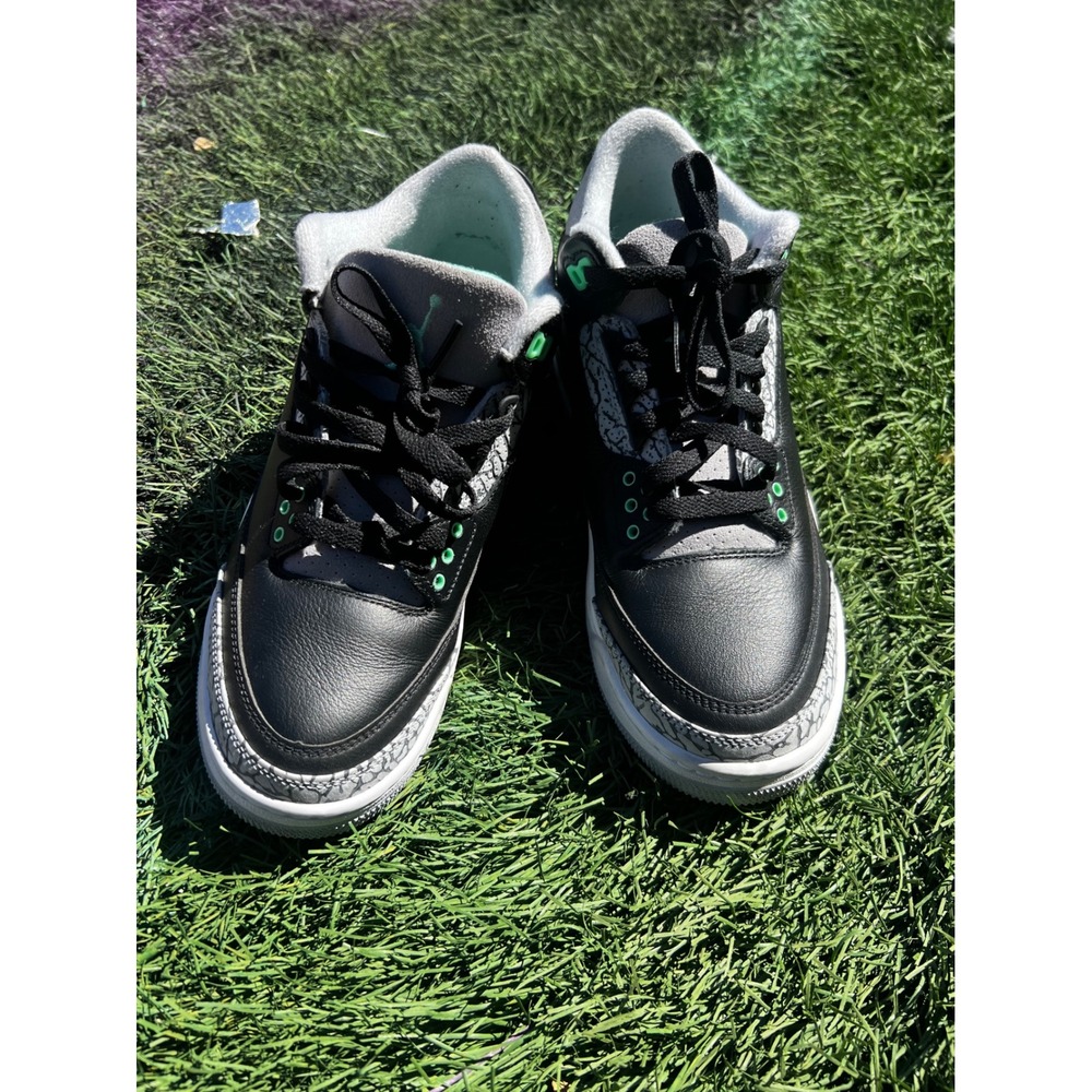 Nike Air Jordan 3 Retro Green Glow Black Grey CT8532-031 Mens Size 7.5